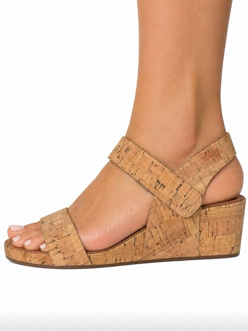 GENTLE SOULS Cork Slingback Sandals in Natural Cork Size 10